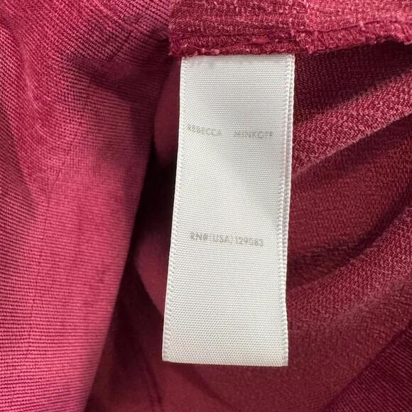 Rebecca Minkoff Brielle Skirt Burgundy Red Corduroy Stretch Women’s Size 4 Small - Picture 6 of 10